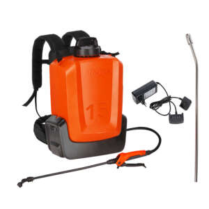 Kit Pompa Elettrica a Zaino 15L con Batteria 21V 2.6A